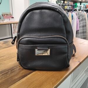 Calvin Klein Black Leather Men's Backpack